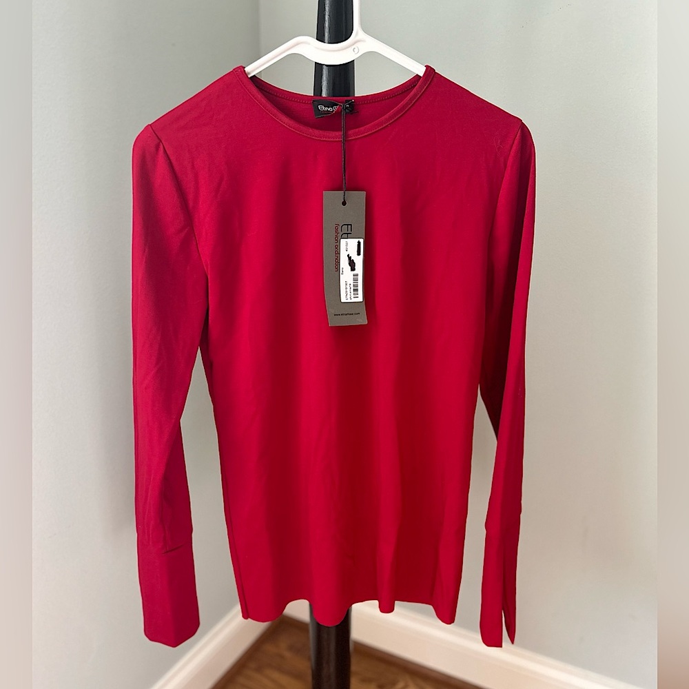 NWT Designer Etna Maar Boutique / Long Sleeve / Slit Cuff / SM-M